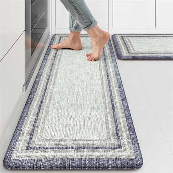 Anti Fatigue Kitchen Mat 2PCS,Non-Skid Waterproof Kitchen Rugs, Kitchen Mat - Picture 7 of 7